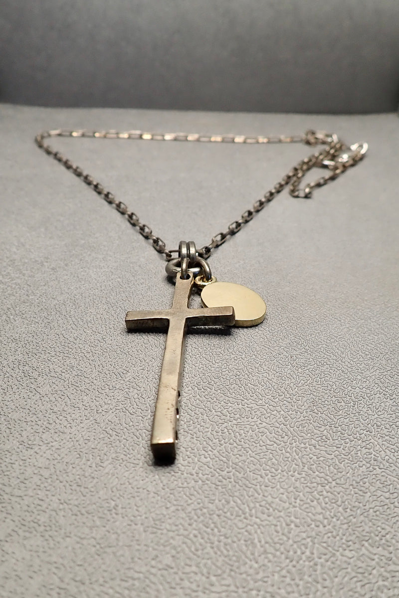 CROSS & TAG NECKLACE