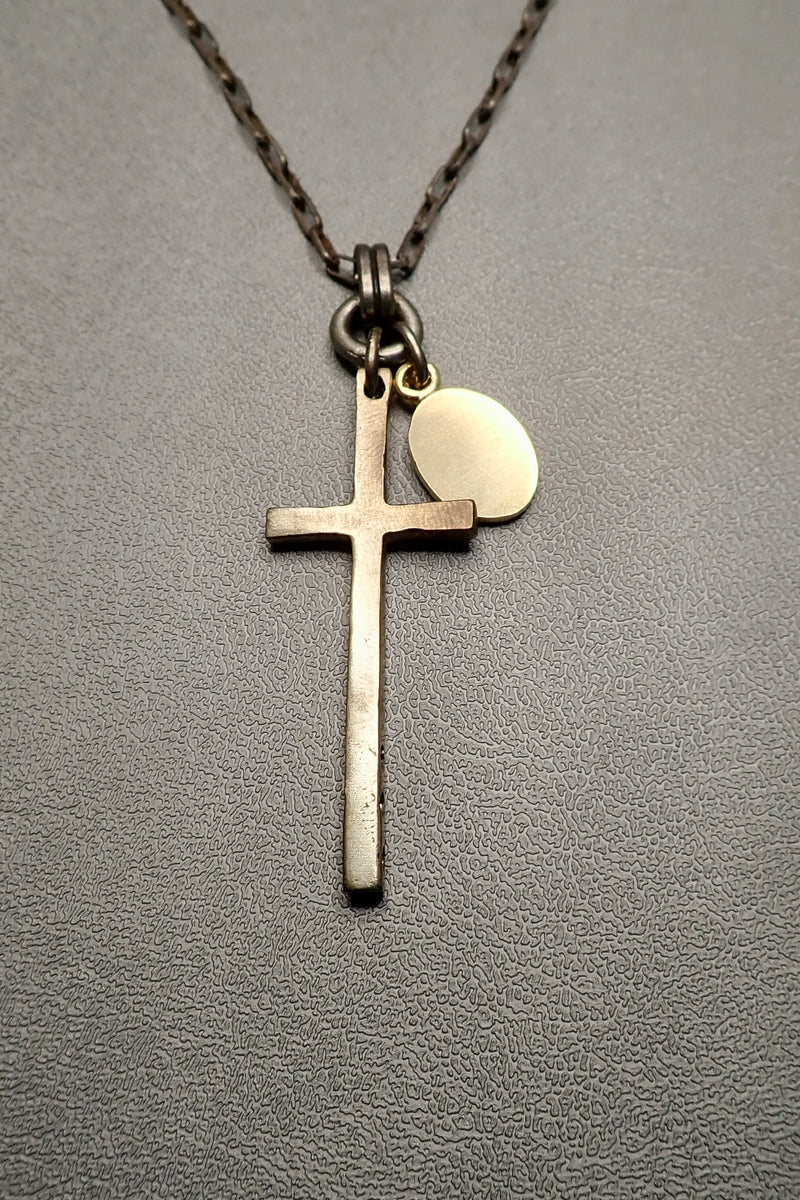 CROSS & TAG NECKLACE