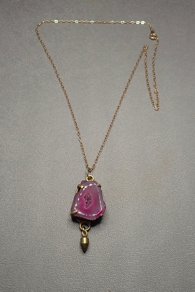 PINK DRUZY NECKLACE