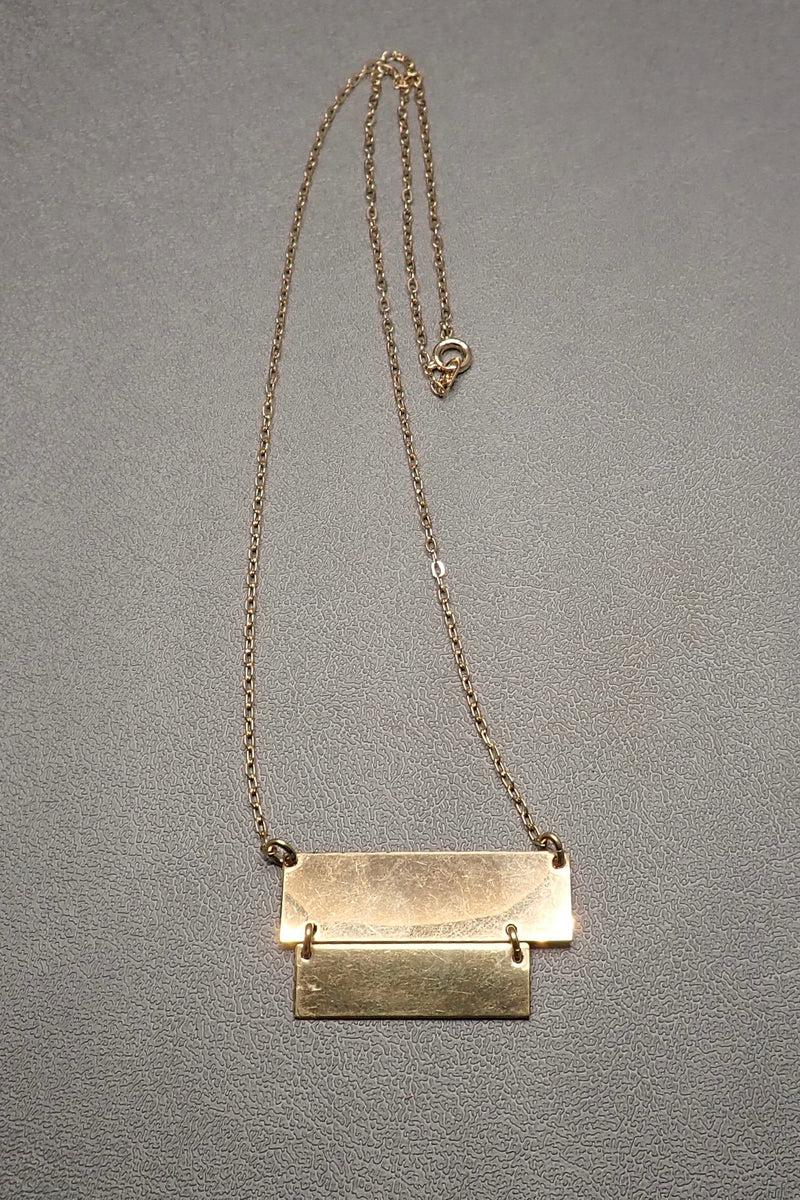 DOUBLE RECTANGLE PENDANT