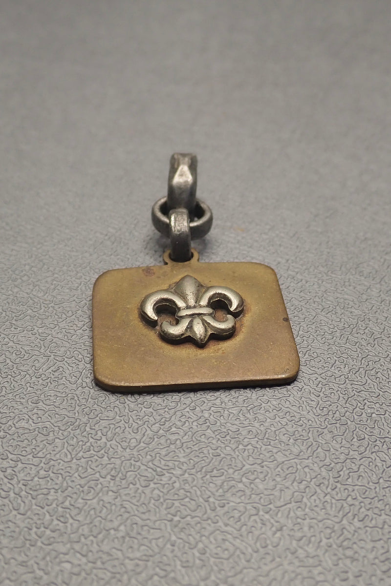 SQUARE FLEUR DE LIS PENDANT