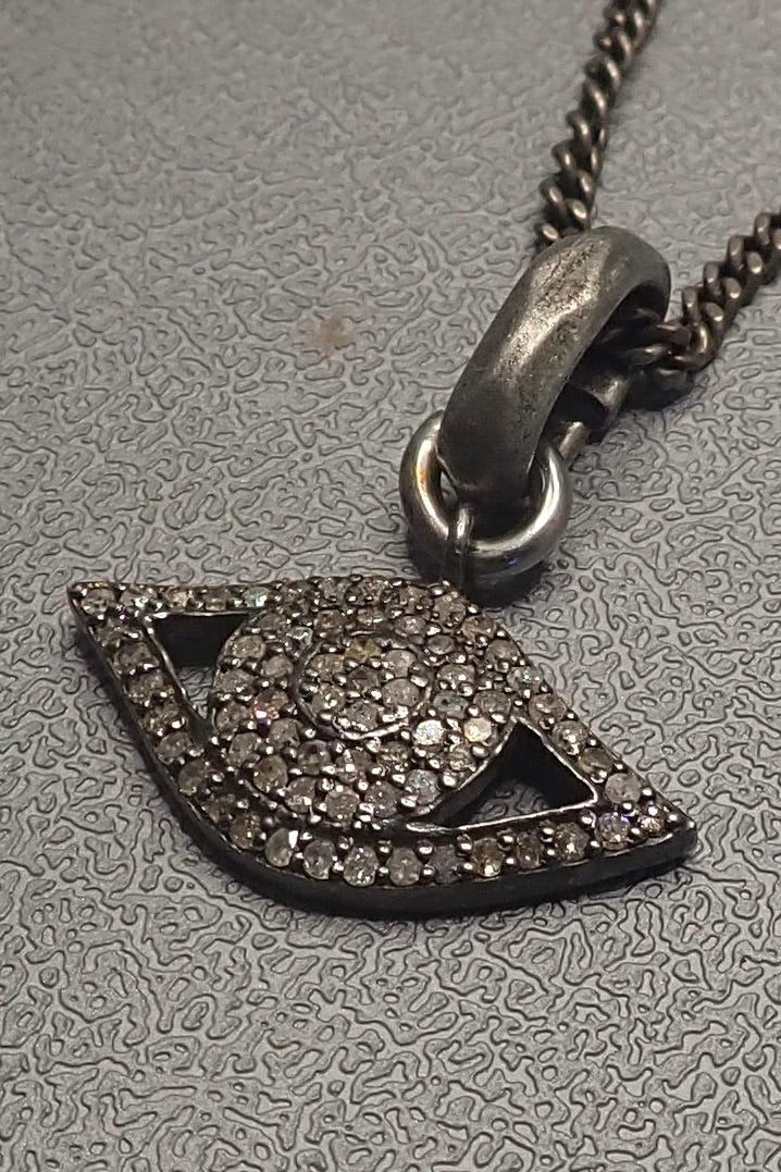 DIAMOND EVIL EYE PENDANT