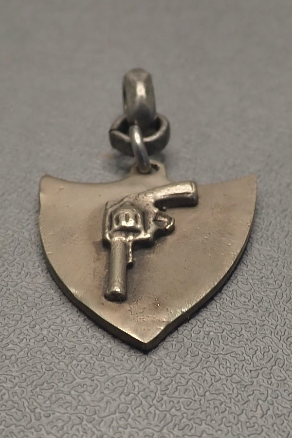 SILVER REVOLVER PENDANT