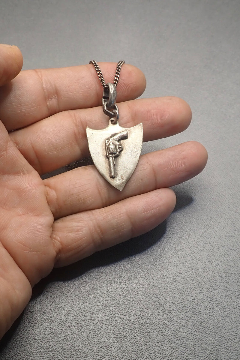 REVOLVER SHIELD PENDANT