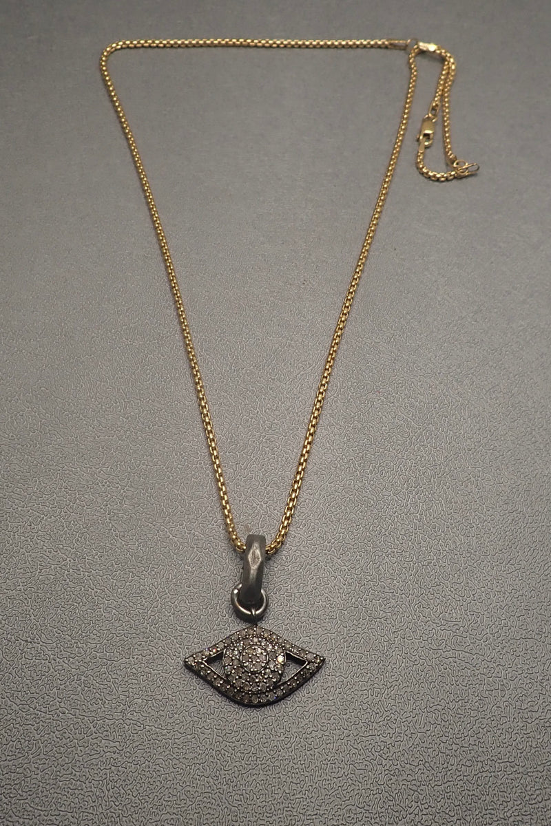 DIAMOND EVIL EYE PENDANT