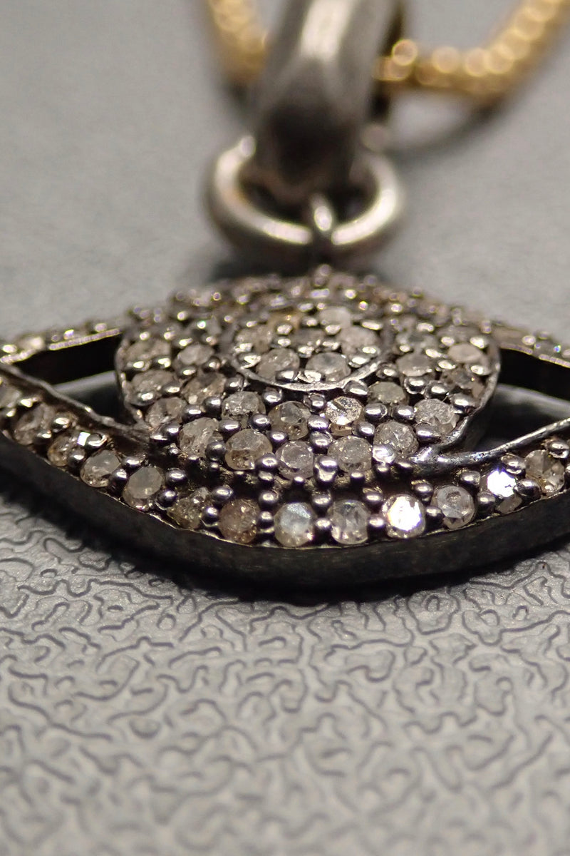 DIAMOND EVIL EYE PENDANT