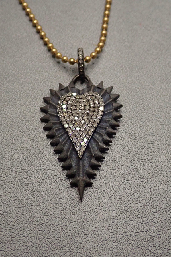 BRAVE DIAMOND HEART PENDANT