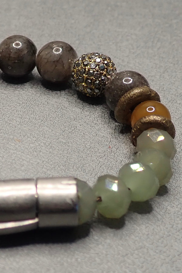 AGATES  & CRYSTALS BRACELET