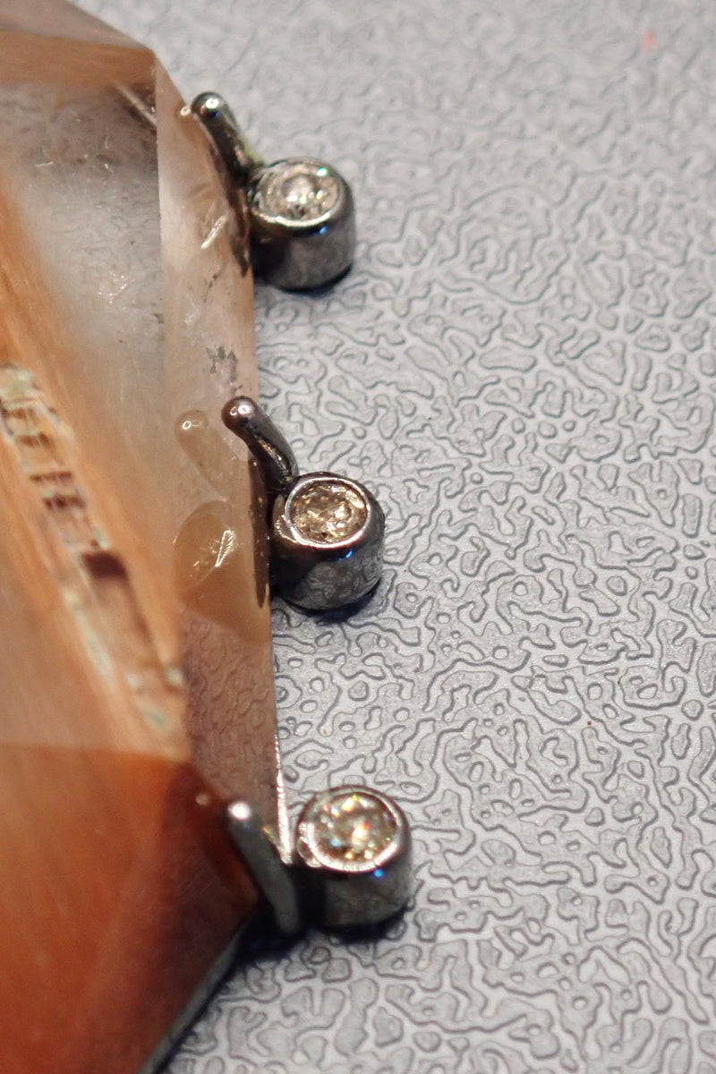 ORANGE RUTILATED QUARTZ NECKLACE