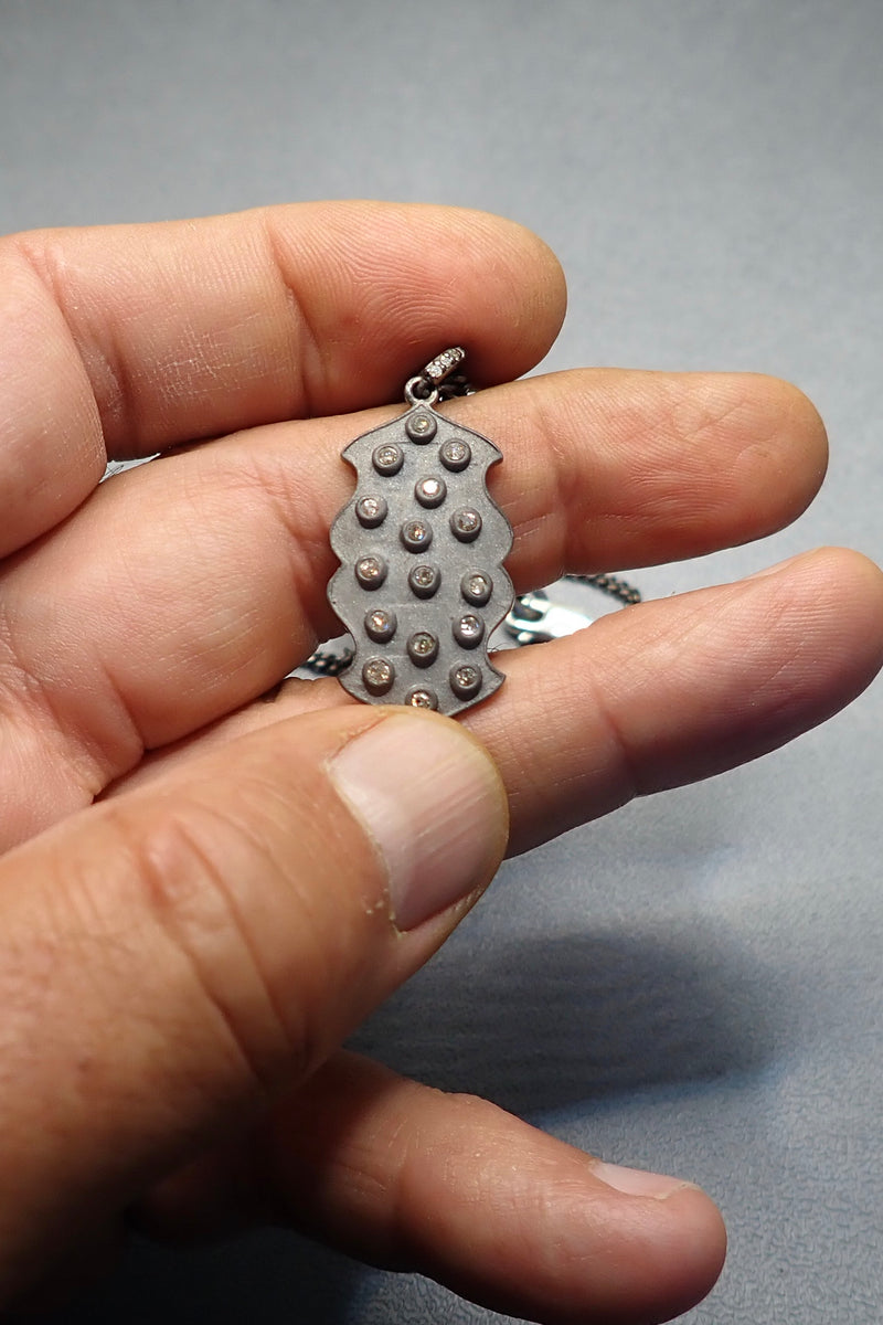 DIAMOND AVALON TAG NECKLACE