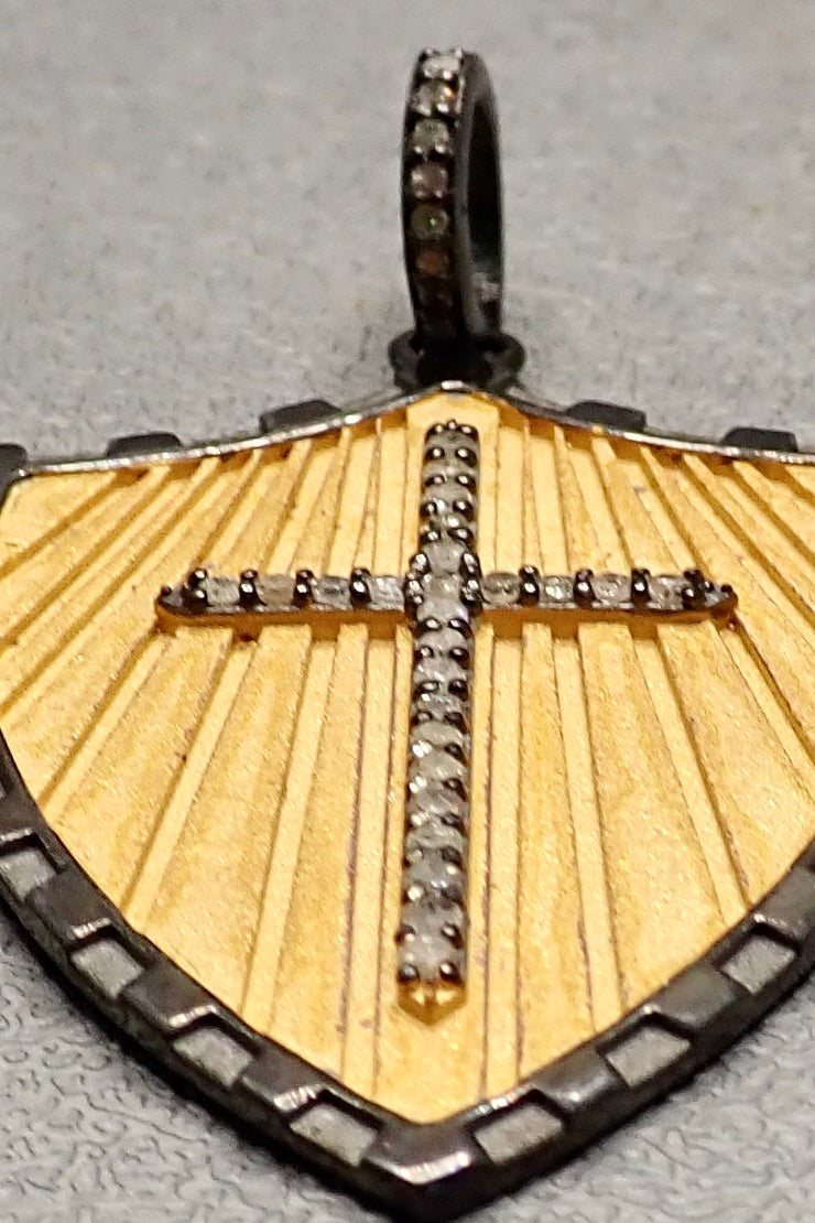 DIAMOND CROSS SHIELD