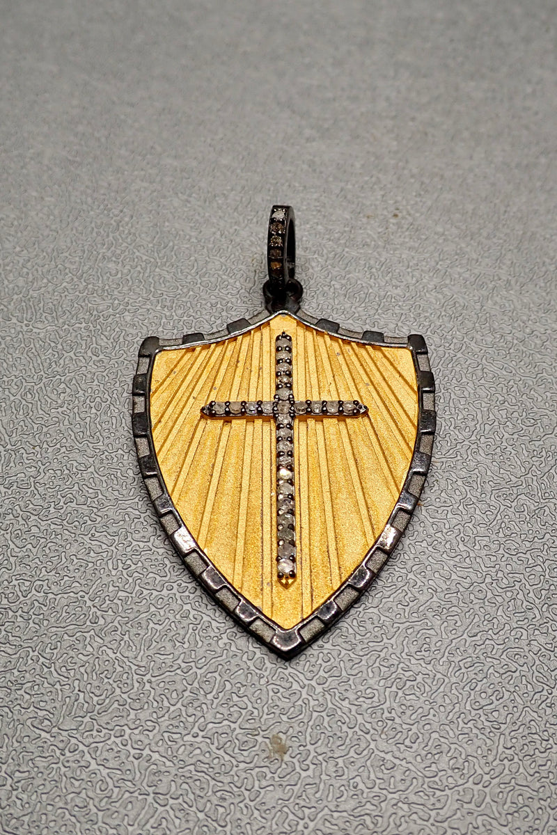DIAMOND CROSS SHIELD