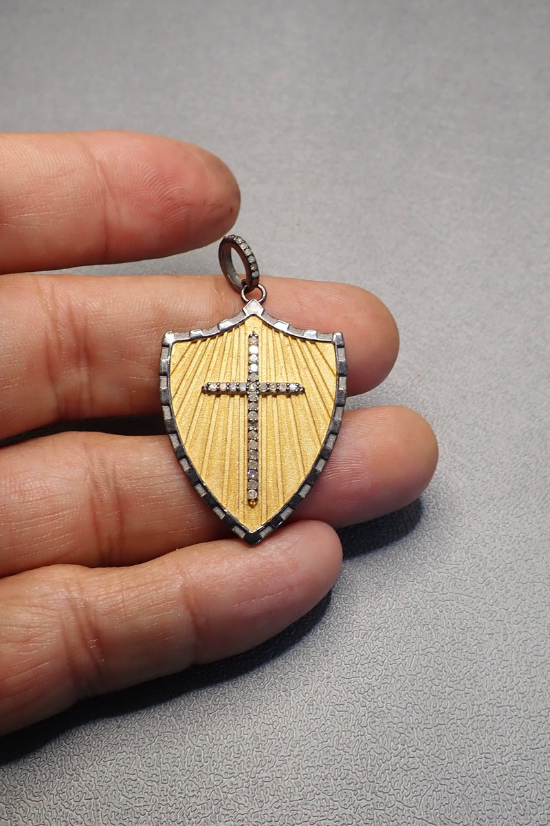DIAMOND CROSS SHIELD