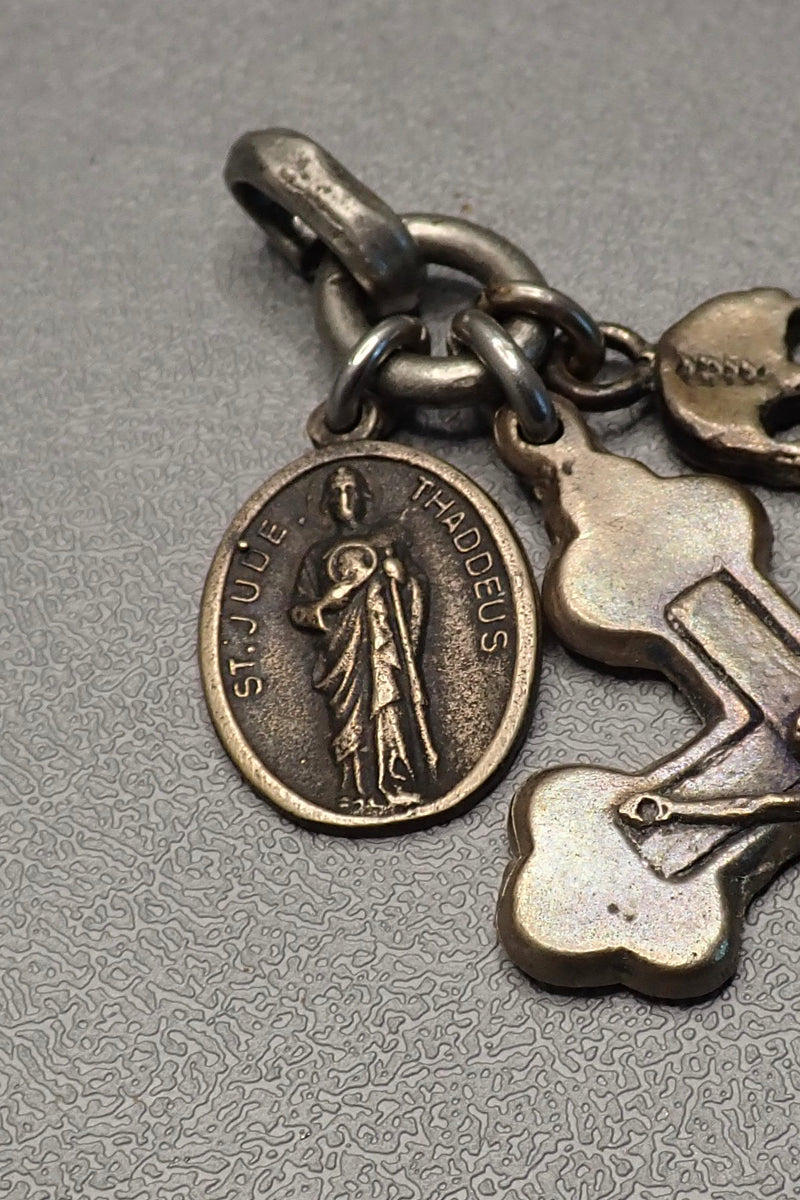 ANTIQUE CROSS & MEDALS PENDANT