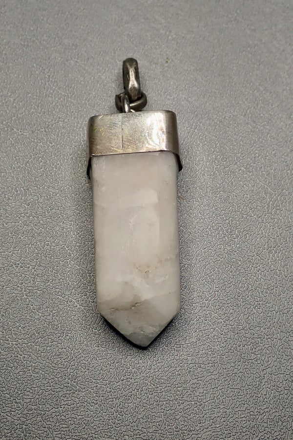 WHITE CRYSTAL ROCK PENDANT