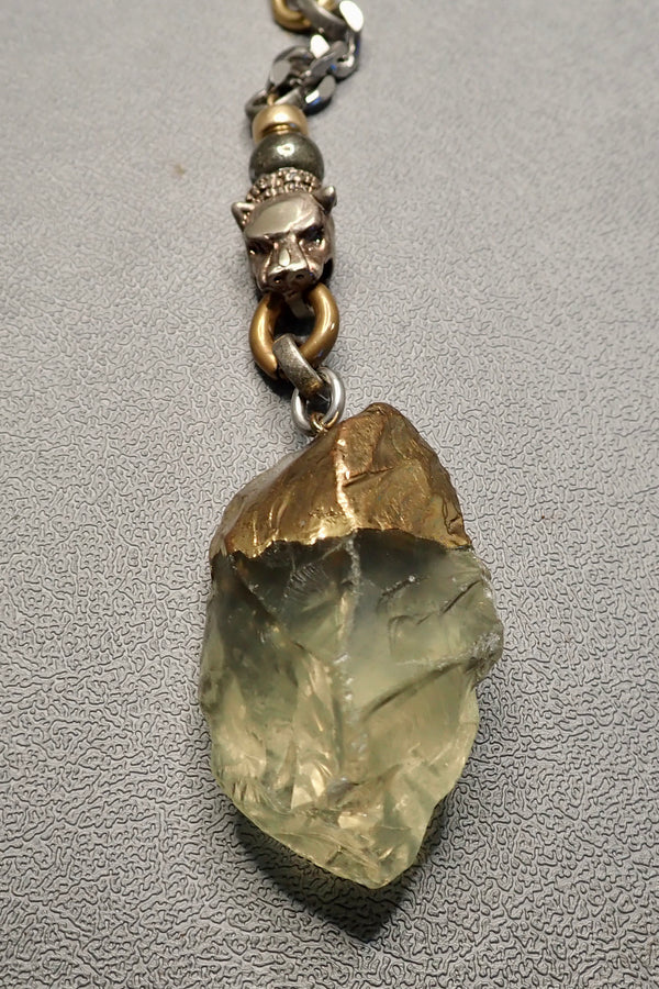 ROCK CRYSTAL LION NECKLACE