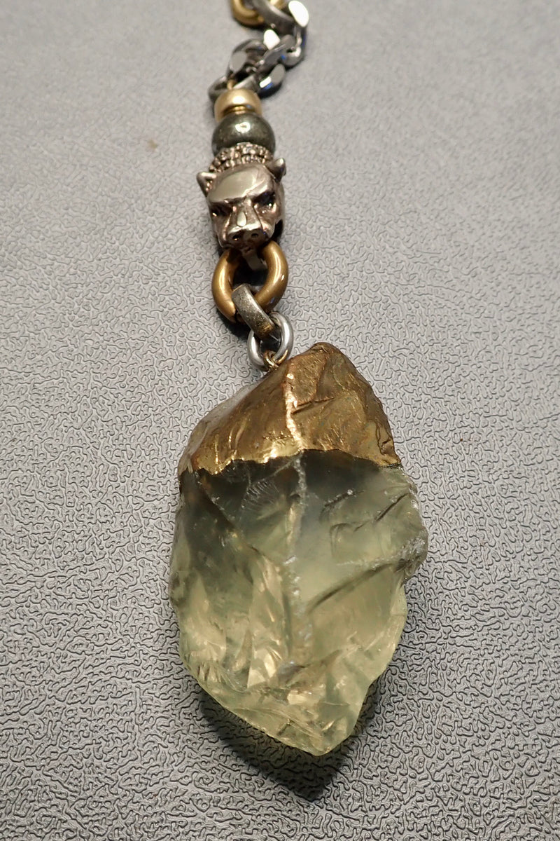 ROCK CRYSTAL LION NECKLACE