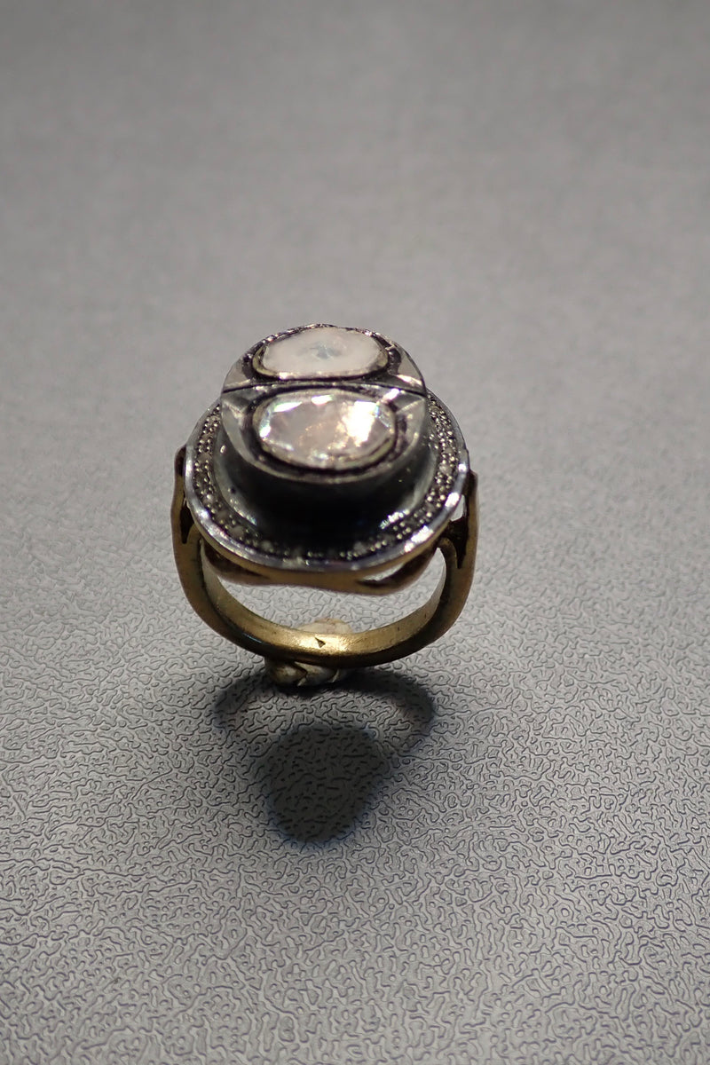 DOUBLE RAW DIAMOND RING