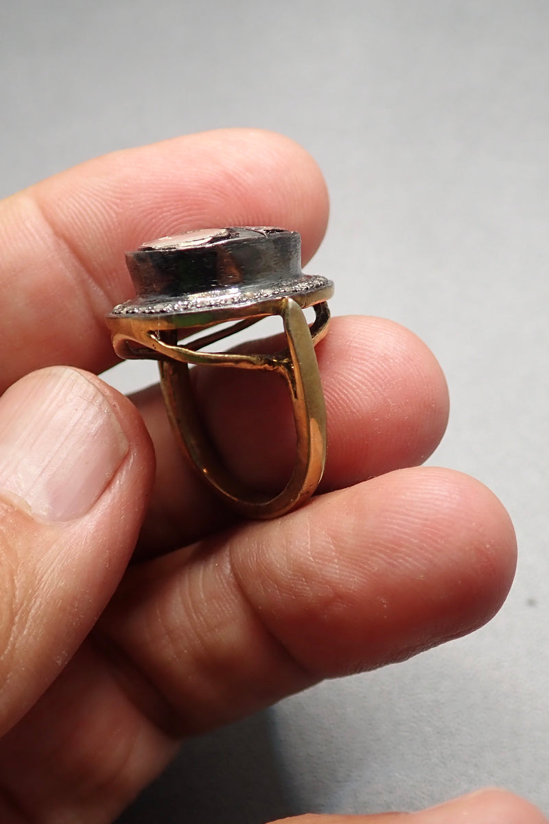 DOUBLE RAW DIAMOND RING