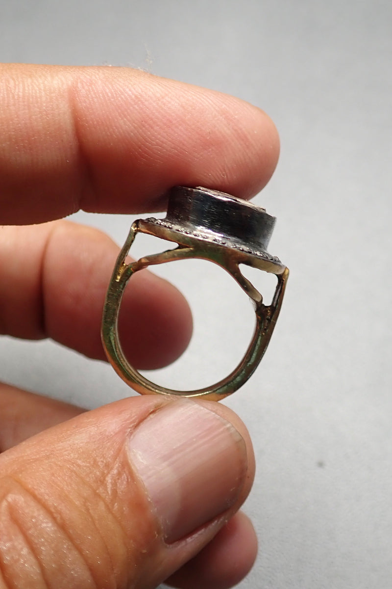DOUBLE RAW DIAMOND RING