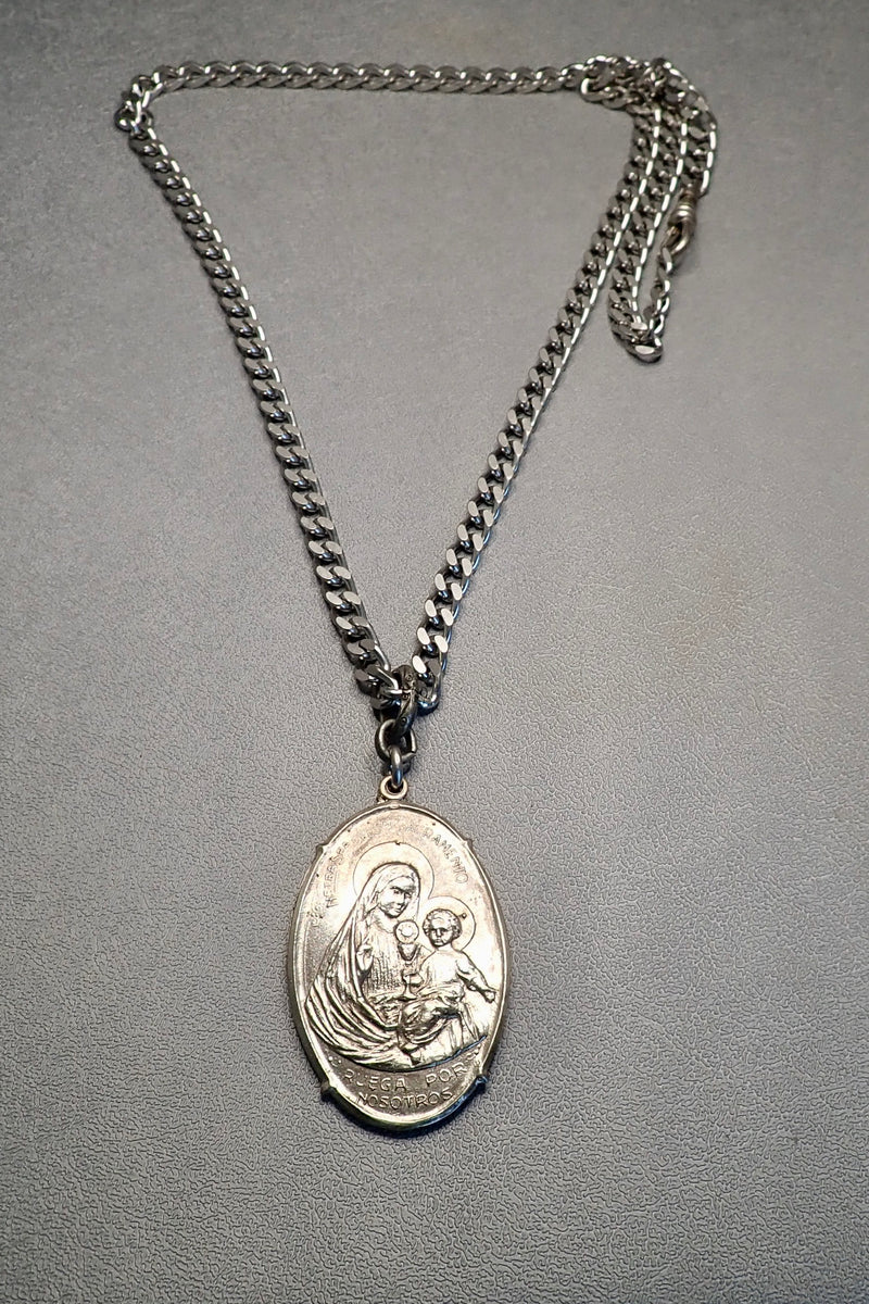 BIG MIRACULOUS VIRGEN PENDANT