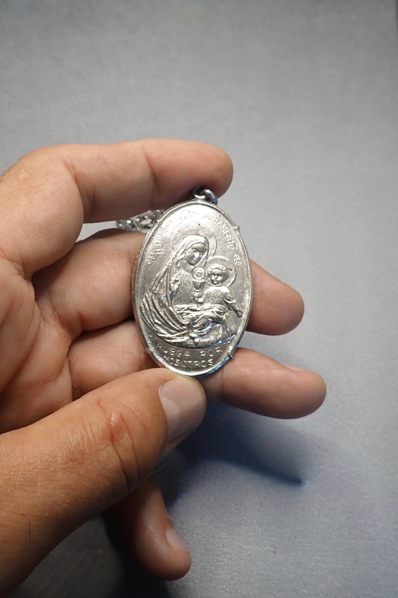 BIG MIRACULOUS VIRGEN PENDANT