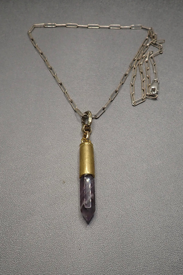 AMETHYST PENDANT NECKLACE
