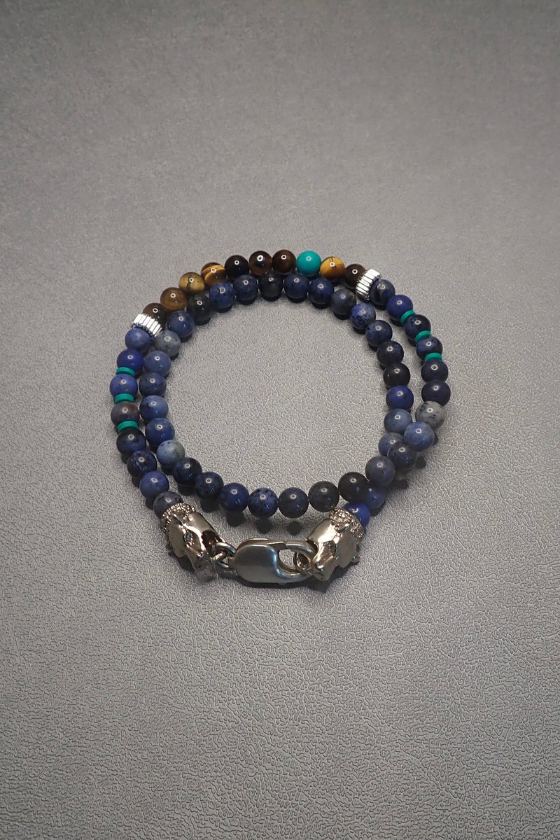 DOUBLE WRAP LAPIS LAZULI BRACELET