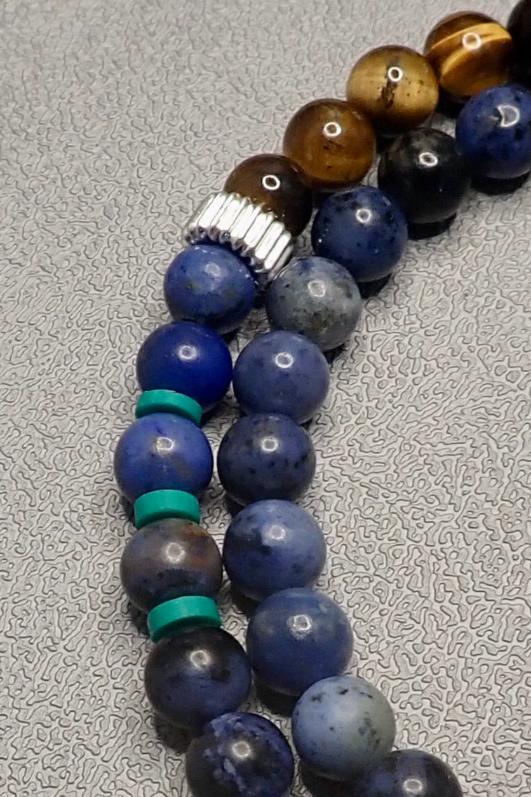 DOUBLE WRAP LAPIS LAZULI BRACELET