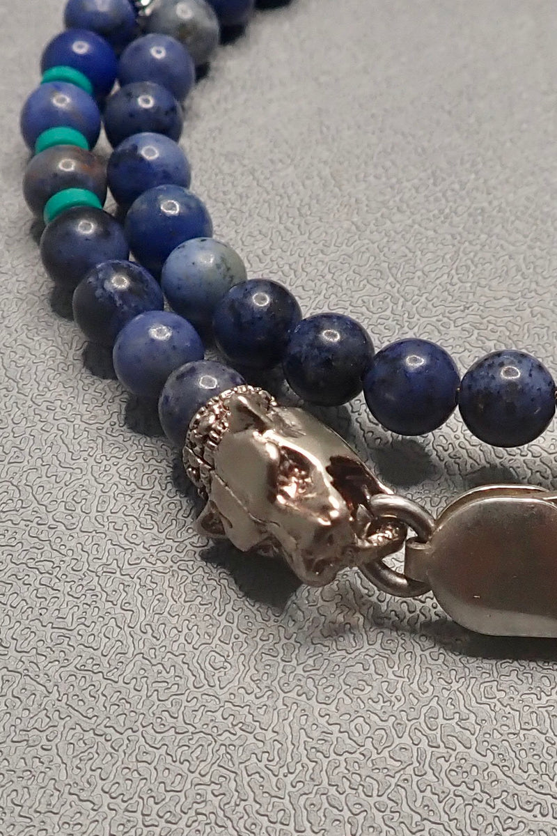 DOUBLE WRAP LAPIS LAZULI BRACELET