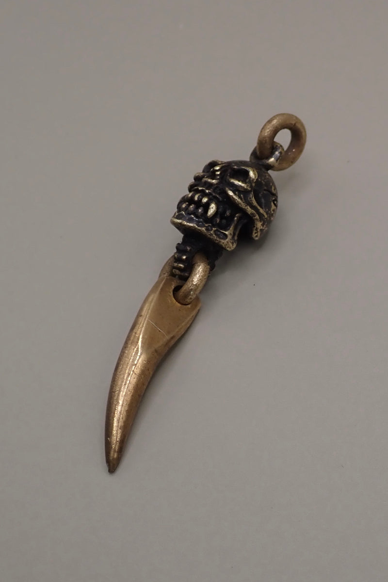 SKULL & HORN PENDANT