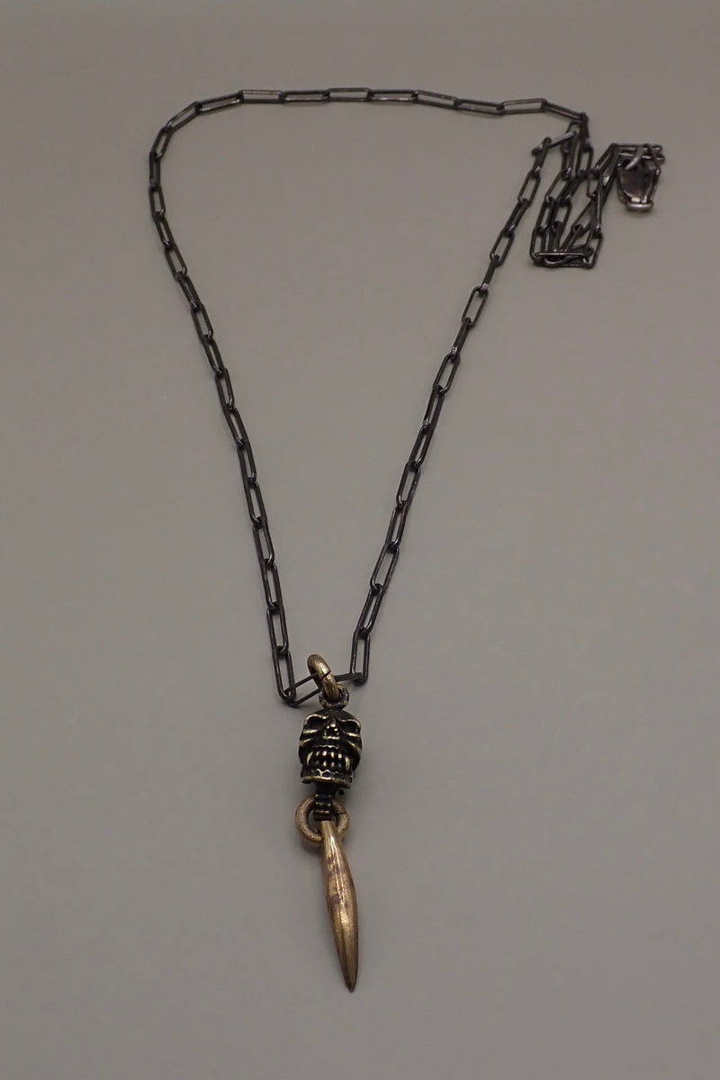 SKULL & HORN NECKLACE