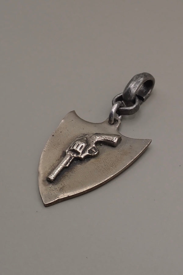 SILVER REVOLVER PENDANT