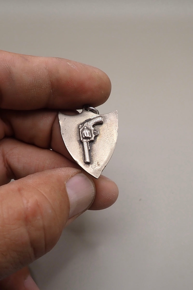 SILVER REVOLVER PENDANT