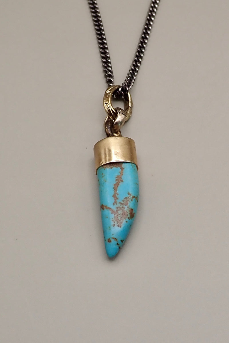 TURQUOISE HORN PENDANT