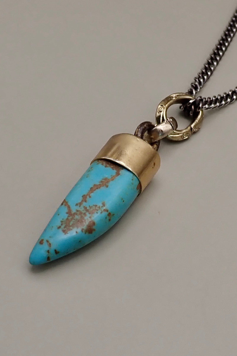 TURQUOISE HORN PENDANT
