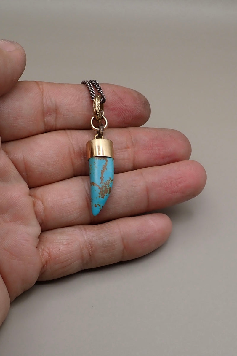 TURQUOISE HORN PENDANT