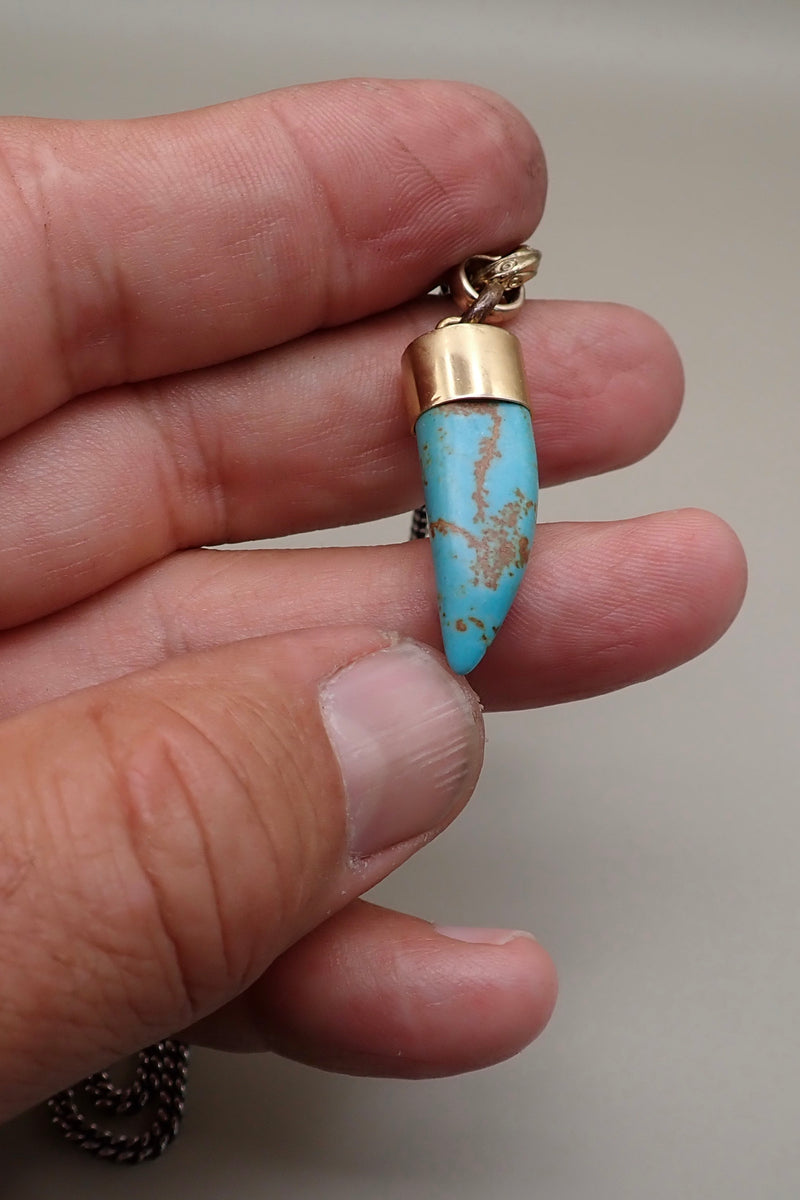 TURQUOISE HORN PENDANT