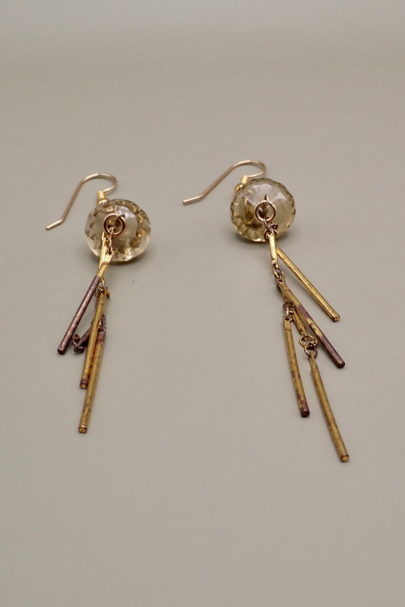 CITRINE MEDUSA EARRINGS