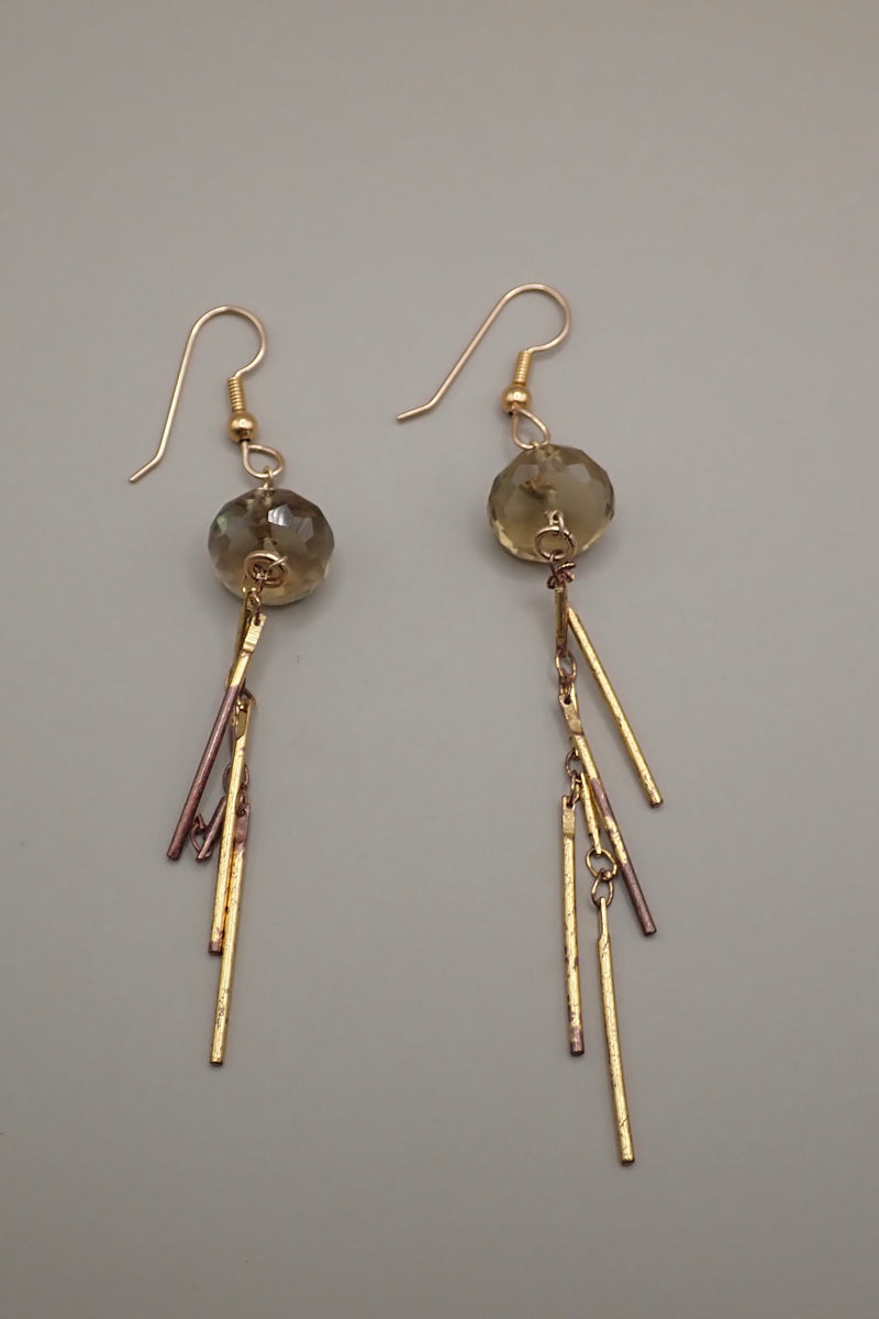 CITRINE MEDUSA EARRINGS