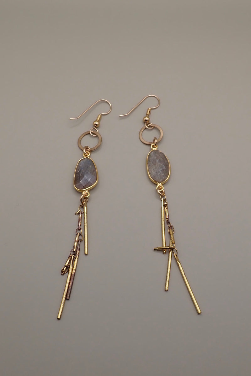 MEDUSA LABRADORITE EARRINGS