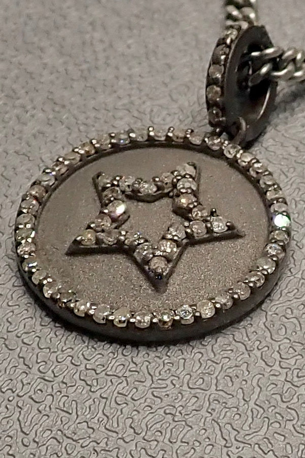 DIAMOND STAR DISC NECKLACE