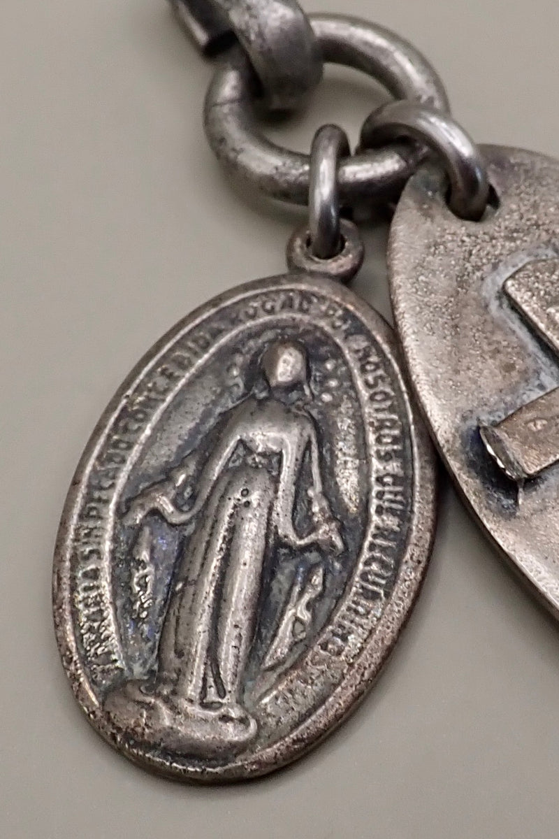 OVAL CROSS TAG & MEDAL PENDANT