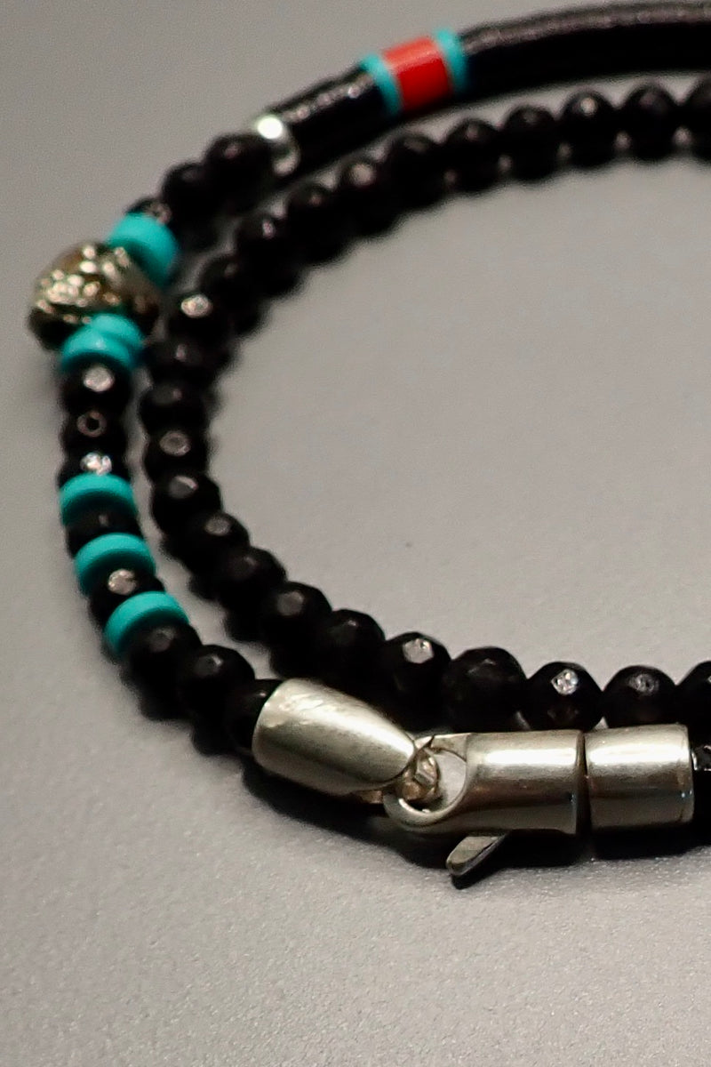 DOUBLE WRAP ONYX BRACELET- one made