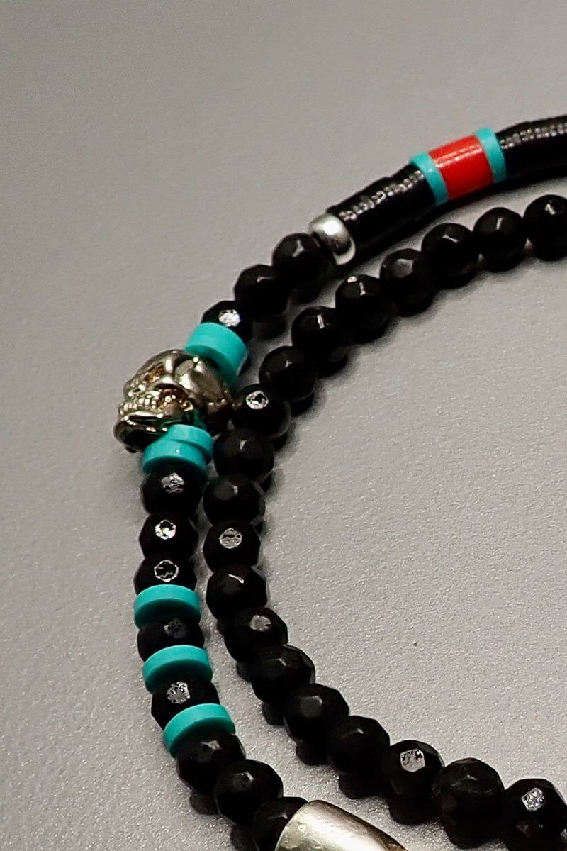 DOUBLE WRAP ONYX BRACELET- one made
