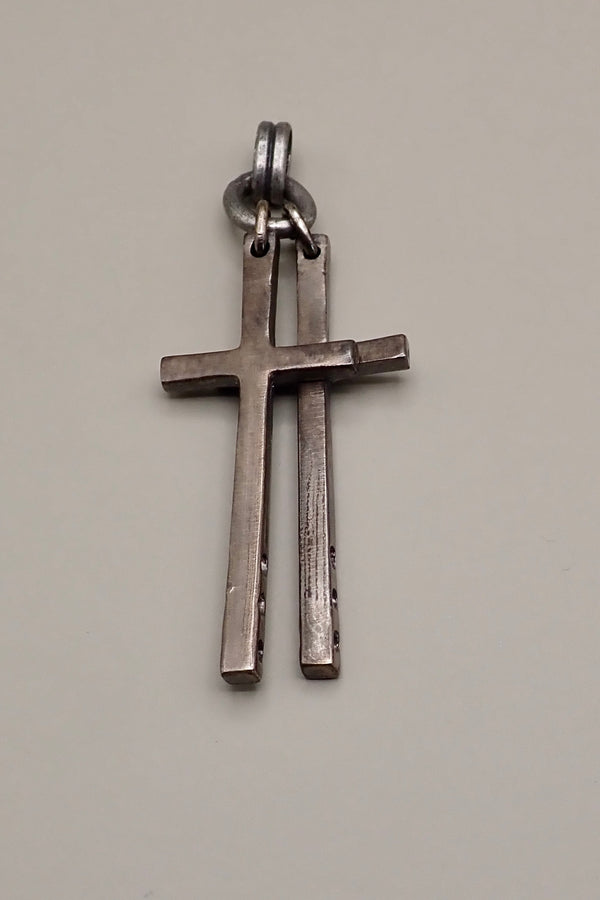 DOUBLE CROSS PENDANT
