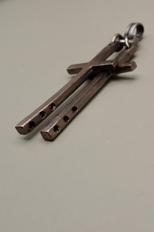 DOUBLE CROSS PENDANT