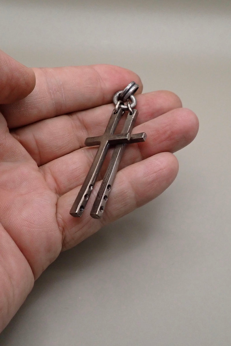 DOUBLE CROSS PENDANT