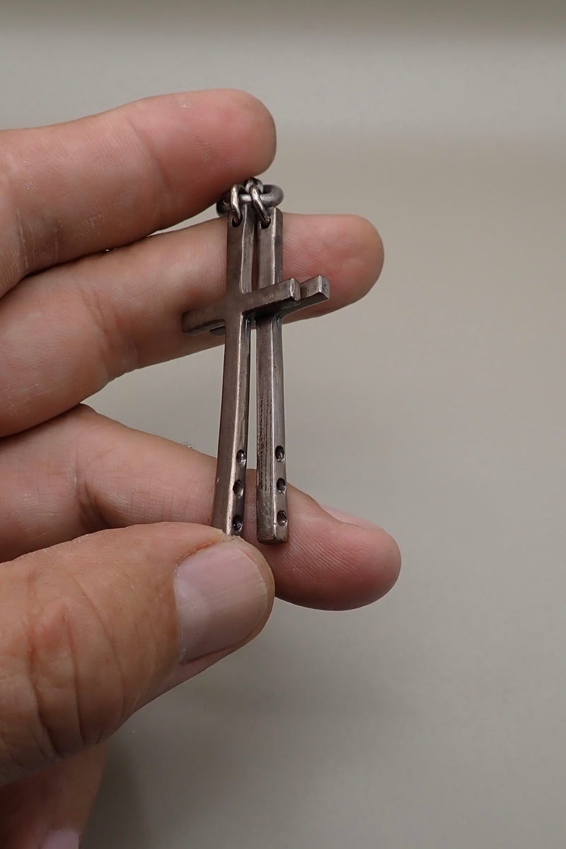 DOUBLE CROSS PENDANT