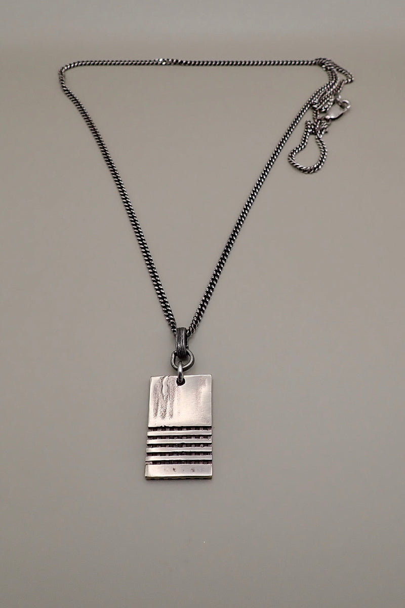 LASER CUT TAG NECKLACE